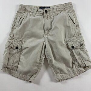 American Eagle Outfitters Classic Cargo Shorts Men's Size 31 Khaki Beige Fit